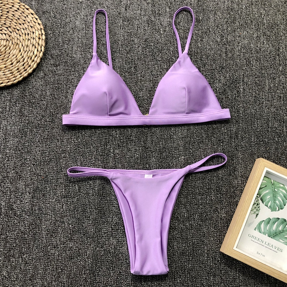 Push Up Halter Low Waist Swimwear: Flattering and Stylish Bathing Suit