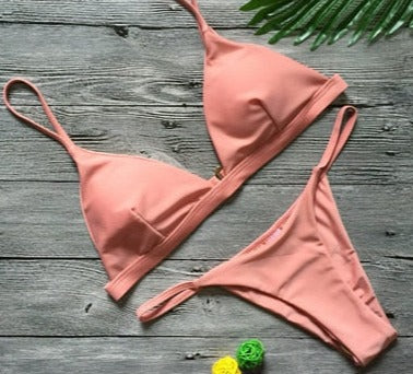 Push Up Halter Low Waist Swimwear: Flattering and Stylish Bathing Suit
