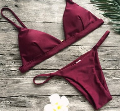 Push Up Halter Low Waist Swimwear: Flattering and Stylish Bathing Suit