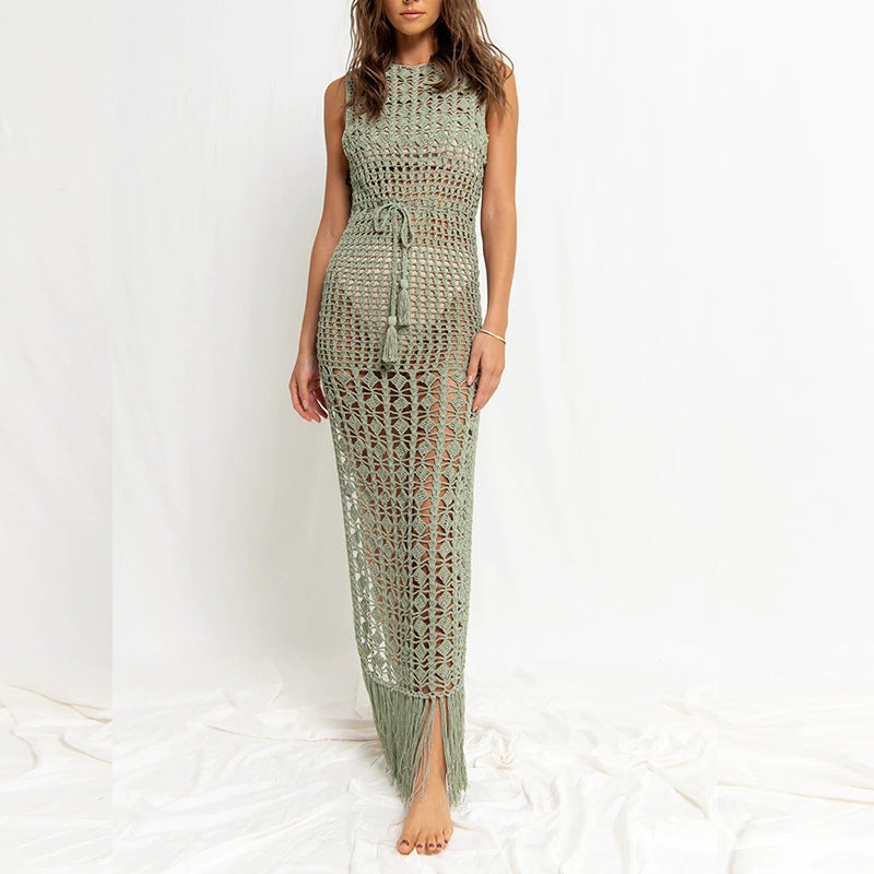Green Knit Cover-up