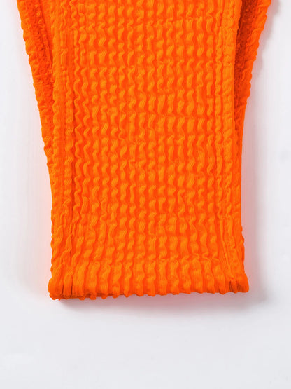 Shoulder-baring swimsuit