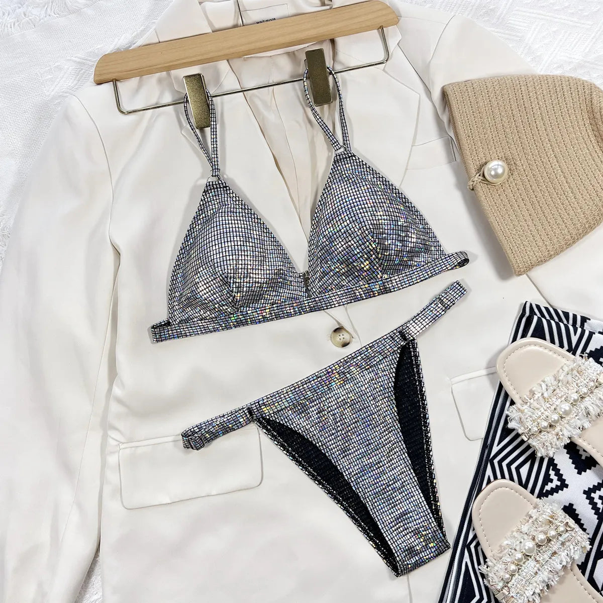Shimmering bikini for women